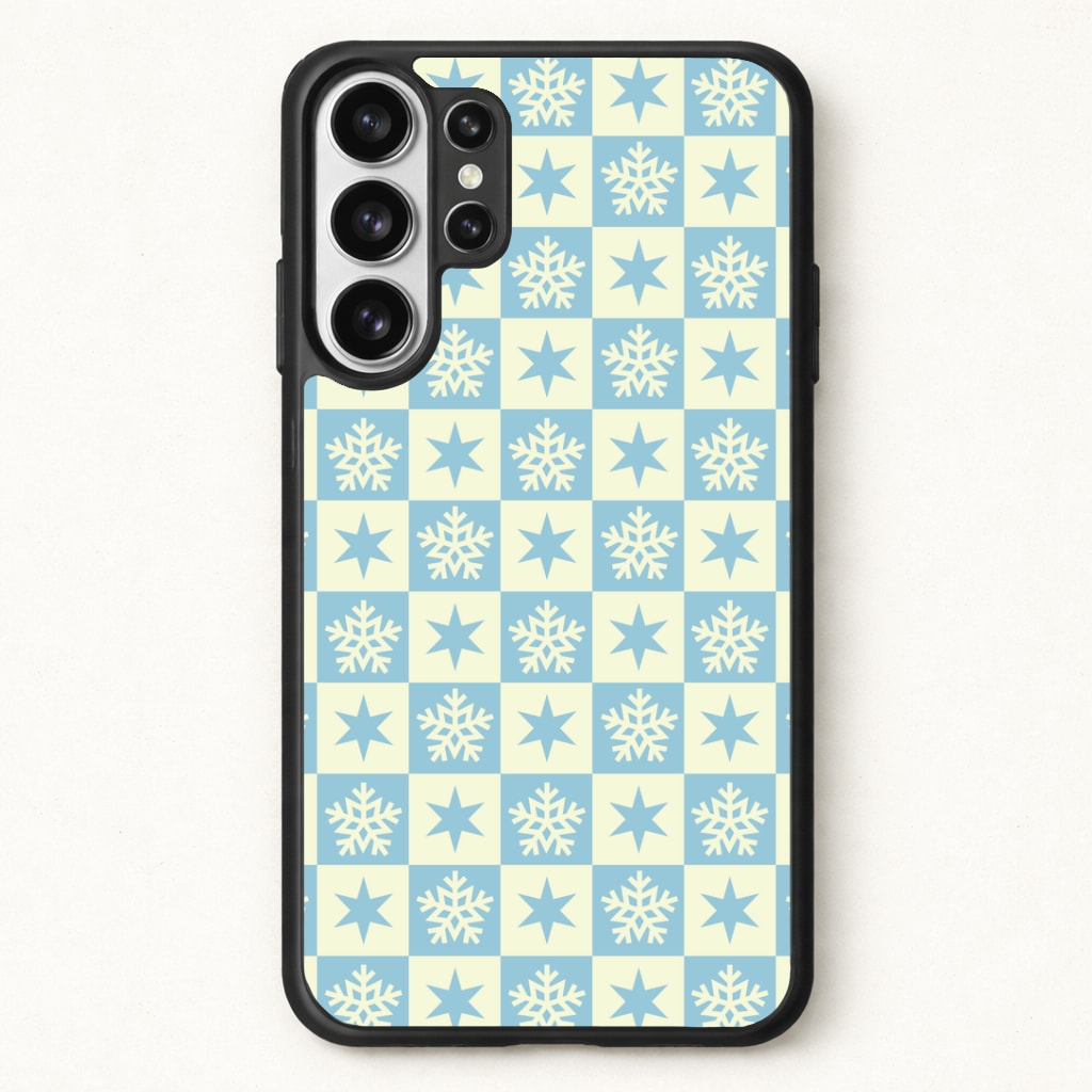 Snow And Star Pattern Phone Case for Galaxy S26 Ultra