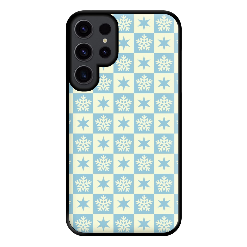 Snow And Star Pattern Phone Case for Galaxy S23 Ultra