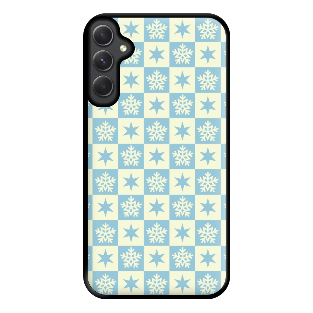 Snow And Star Pattern Phone Case for Galaxy A54