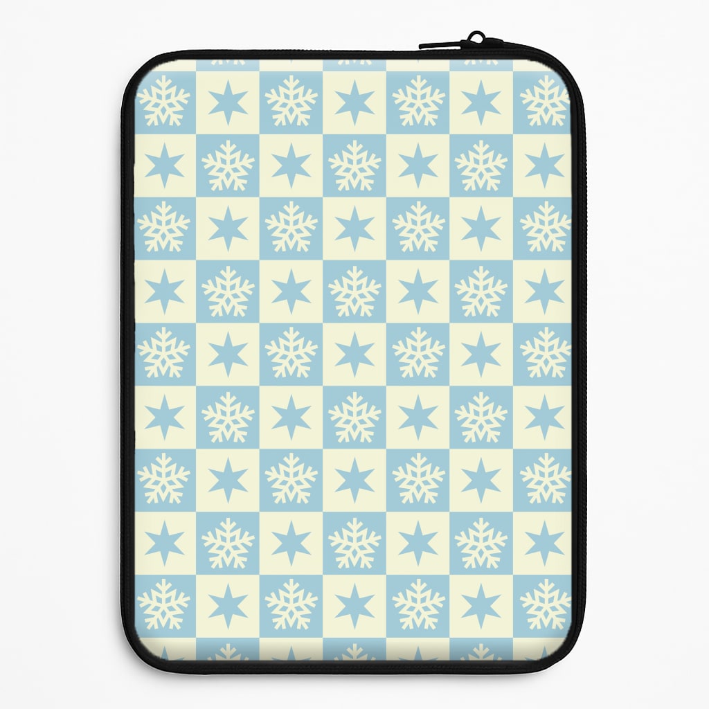 Snow And Star Pattern Laptop Sleeve