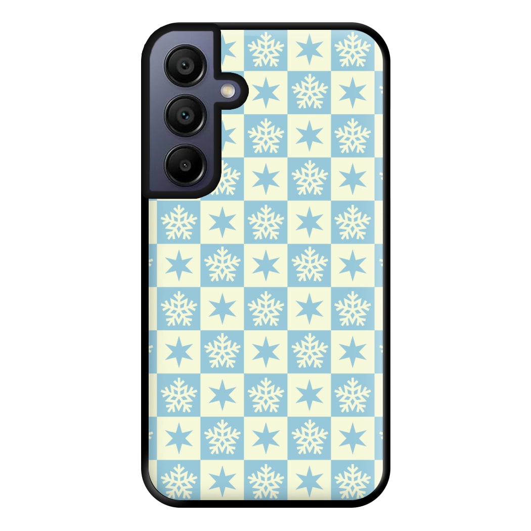 Snow And Star Pattern Phone Case for Galaxy A15