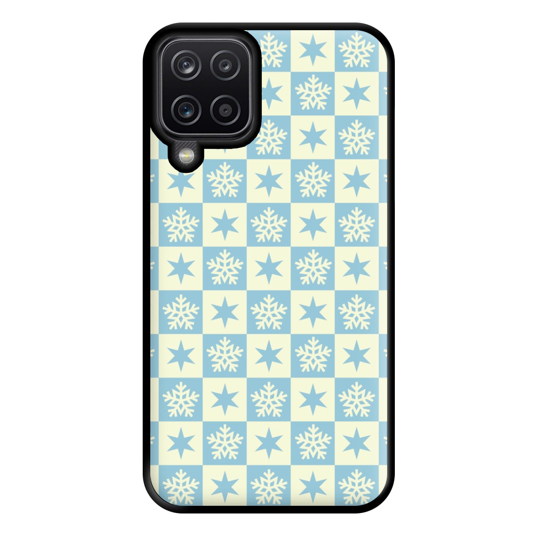 Snow And Star Pattern Phone Case for Galaxy A12