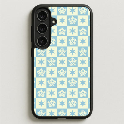 Snow And Star Pattern Phone Case for Galaxy S25FE