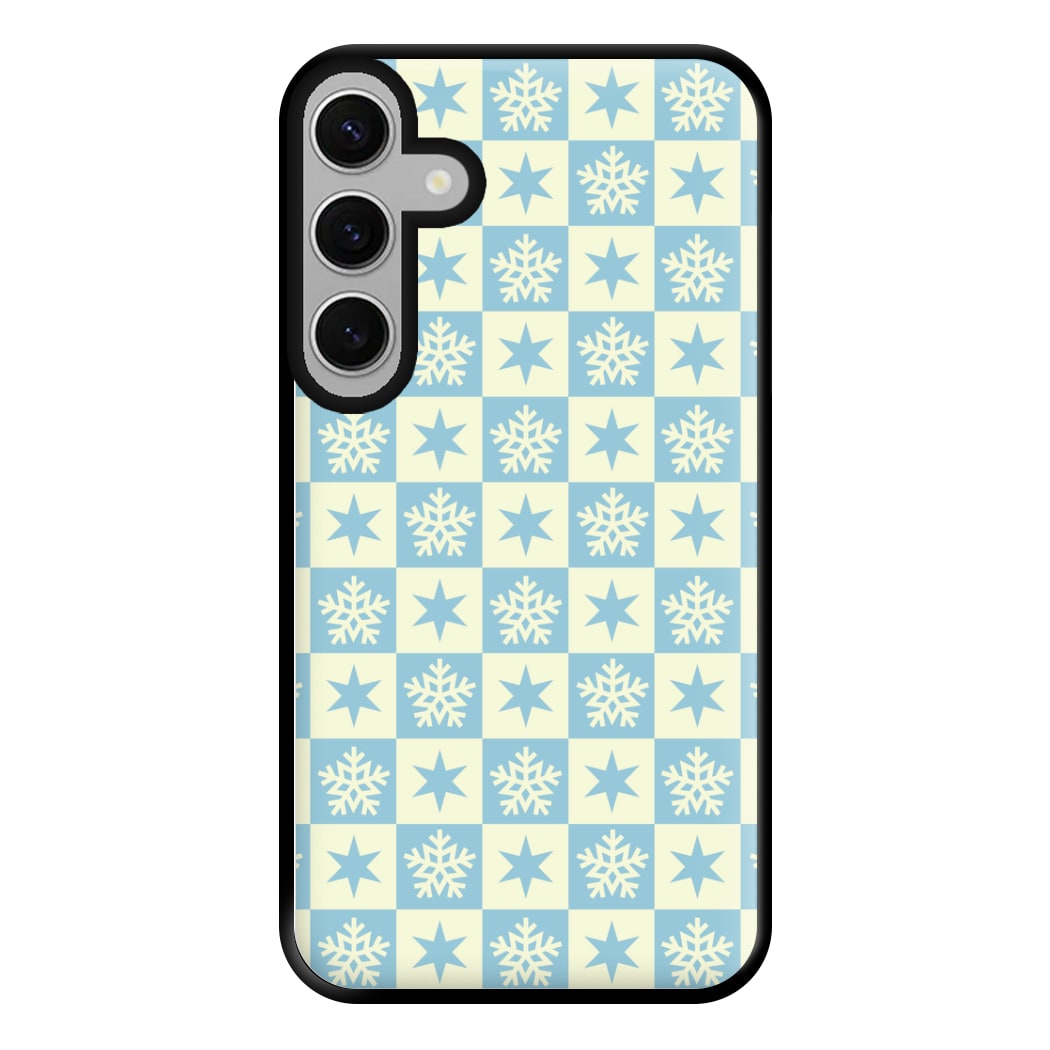 Snow And Star Pattern Phone Case for Galaxy S24FE