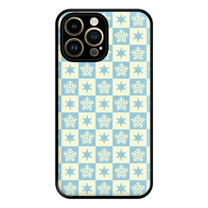 Snow And Star Pattern Phone Case for iPhone 14 Pro Max