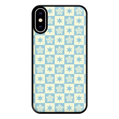 Snow And Star Pattern Phone Case for iPhone XS Max