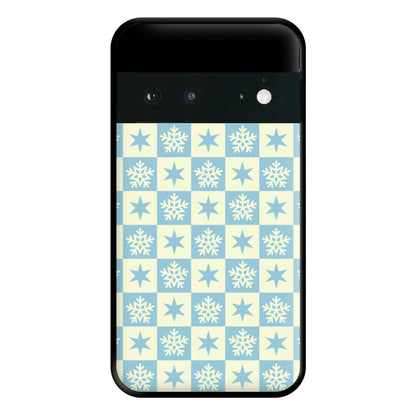 Snow And Star Pattern Phone Case for Google Pixel 6a