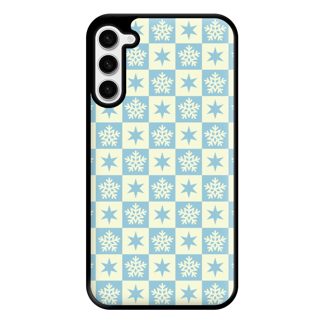 Snow And Star Pattern Phone Case for Galaxy S23 Plus