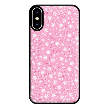 Candy Cane Pattern Phone Case for iPhone XS Max