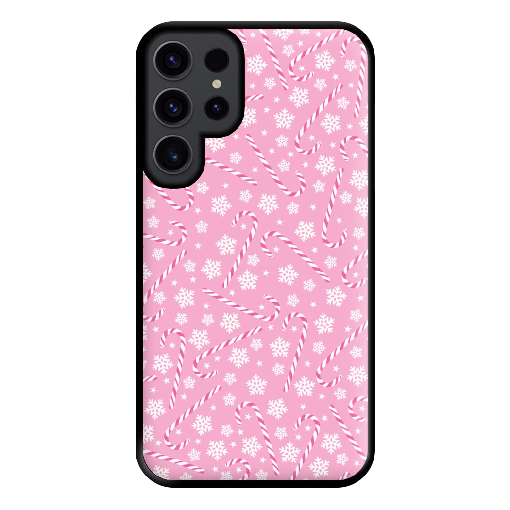 Candy Cane Pattern Phone Case for Galaxy S23 Ultra