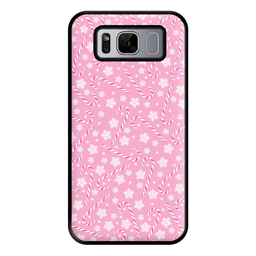 Candy Cane Pattern Phone Case for Galaxy S8 Plus