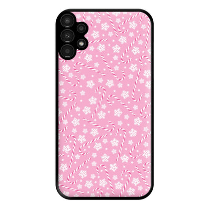 Candy Cane Pattern Phone Case for Galaxy A13