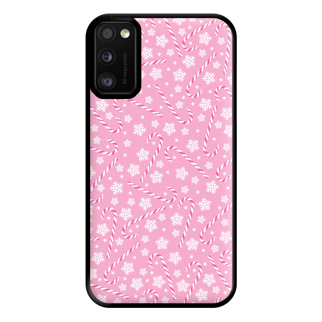 Candy Cane Pattern Phone Case for Galaxy A41