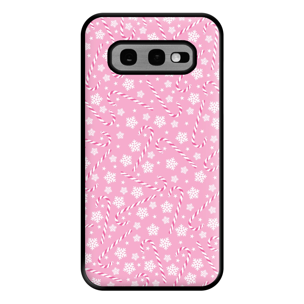 Candy Cane Pattern Phone Case for Galaxy S10e