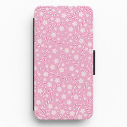 Candy Cane Pattern Flip / Wallet Phone Case