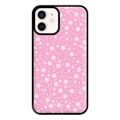 Candy Cane Pattern Phone Case for iPhone 13 Mini