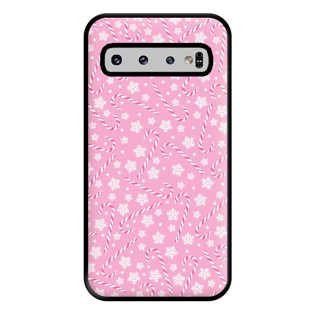 Candy Cane Pattern Phone Case for Galaxy S10 Plus