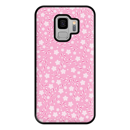 Candy Cane Pattern Phone Case for Galaxy S9 Plus