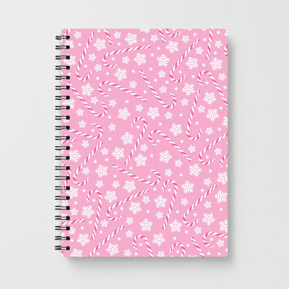 Candy Cane Pattern Notebook
