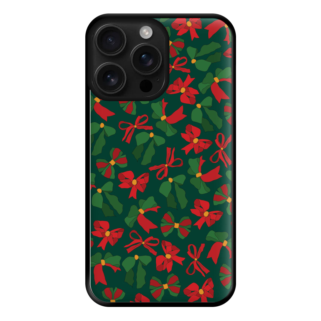 Green And Red Pattern Phone Case for iPhone 16 Pro Max