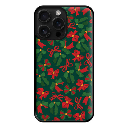 Green And Red Pattern Phone Case for iPhone 16 Pro Max