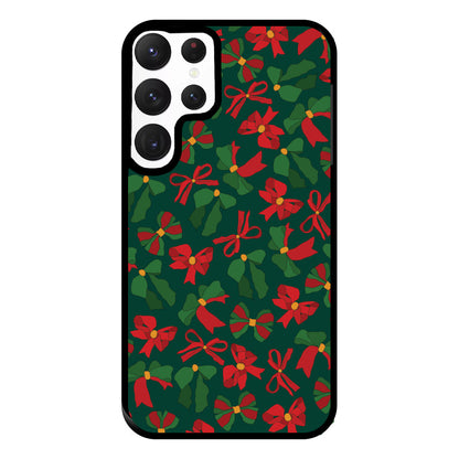 Green And Red Pattern Phone Case for Galaxy S22 Ultra