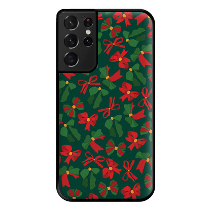 Green And Red Pattern Phone Case for Galaxy S21 Ultra