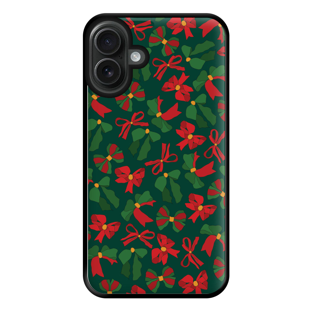 Green And Red Pattern Phone Case for iPhone 16 Plus