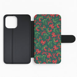 Green And Red Pattern Flip Phone Case