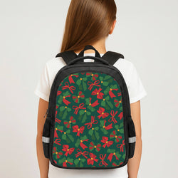 Green And Red Pattern Backpack