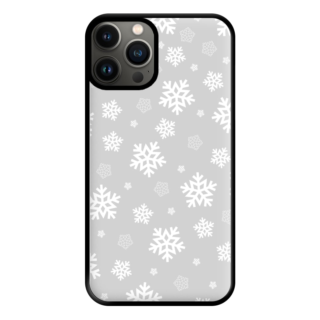 Grey Snowflake Pattern Phone Case for iPhone 11 Pro Max