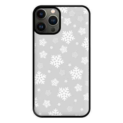 Grey Snowflake Pattern Phone Case for iPhone 11 Pro Max