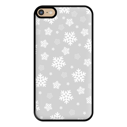 Grey Snowflake Pattern Phone Case for iPhone 6 Plus / 7 Plus / 8 Plus