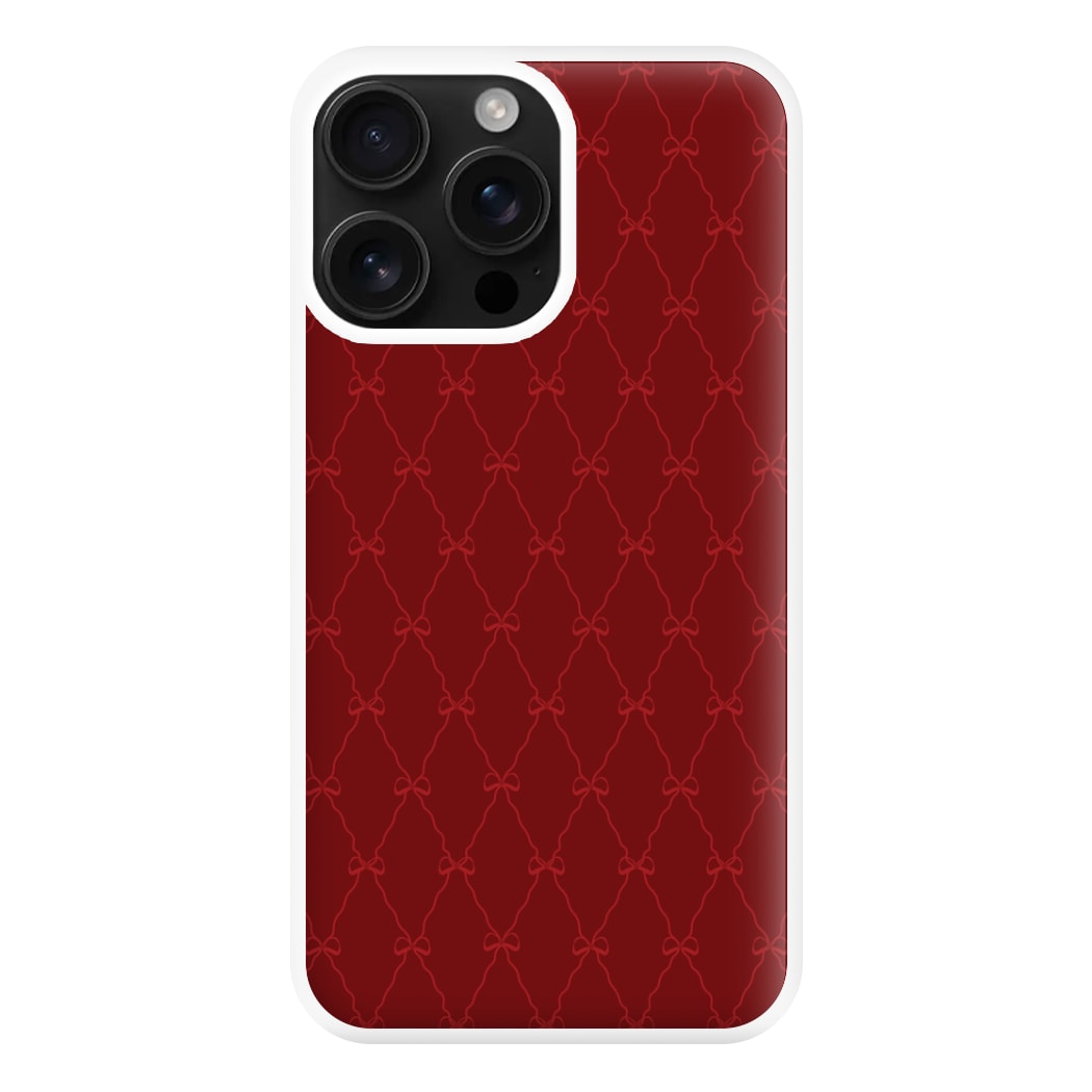 Red Bow Pattern Phone Case