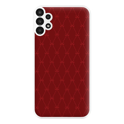 Red Bow Pattern Phone Case for Galaxy A13