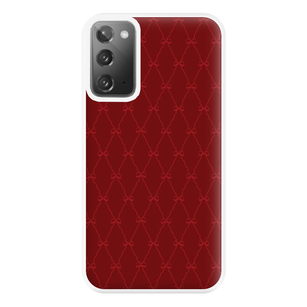 Red Bow Pattern Phone Case for Galaxy Note 20 Ultra