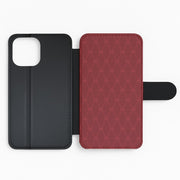 Red Bow Pattern Flip / Wallet Phone Case 2