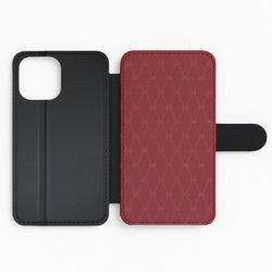 Red Bow Pattern Flip Phone Case