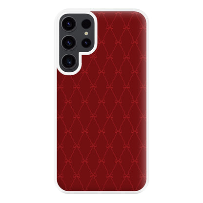 Red Bow Pattern Phone Case for Galaxy S23 Ultra