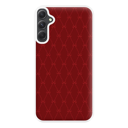 Red Bow Pattern Phone Case for Galaxy A54