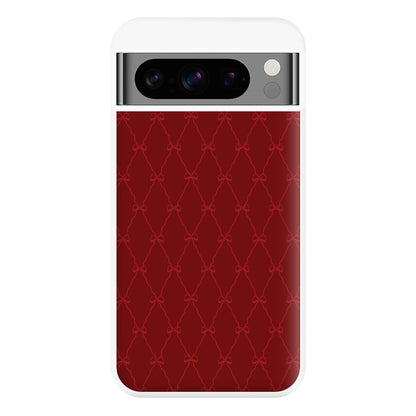 Red Bow Pattern Phone Case for Google Pixel 8 Pro