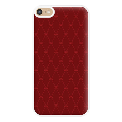 Red Bow Pattern Phone Case for iPhone 6 Plus / 7 Plus / 8 Plus