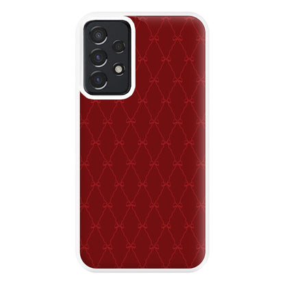 Red Bow Pattern Phone Case for Galaxy A52 / A52s