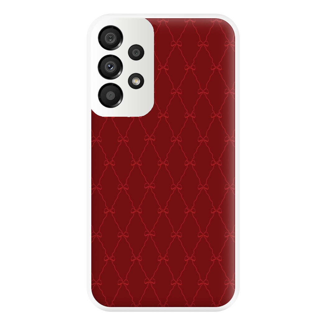 Red Bow Pattern Phone Case for Galaxy A33