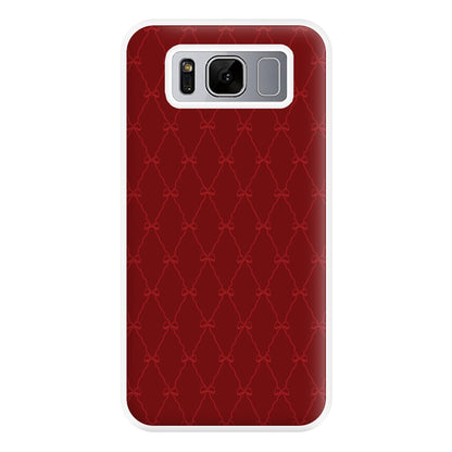 Red Bow Pattern Phone Case for Galaxy S8 Plus