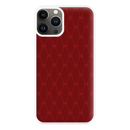 Red Bow Pattern Phone Case for iPhone 11 Pro Max