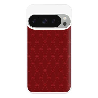 Red Bow Pattern Phone Case for Google Pixel 9 Pro XL