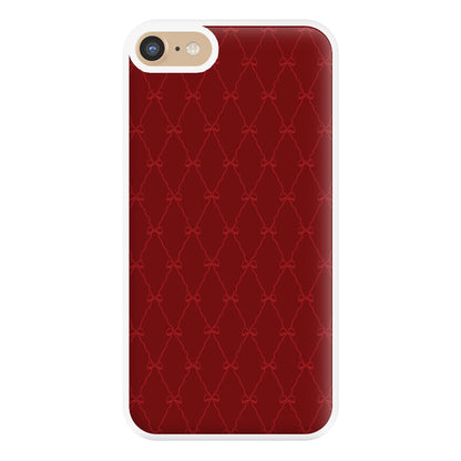 Red Bow Pattern Phone Case for iPhone 6 / 7 / 8 / SE