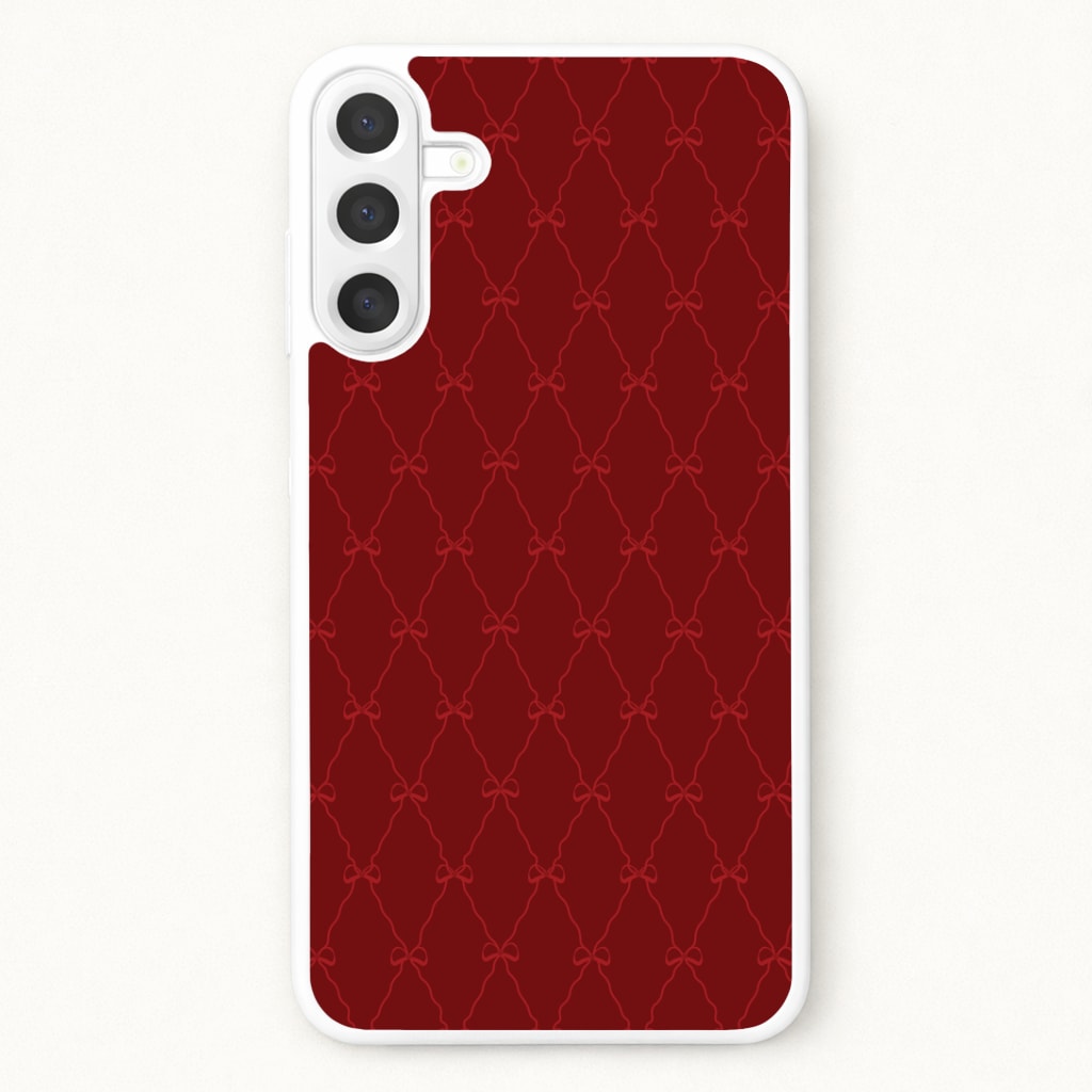 Red Bow Pattern Phone Case for Galaxy A17