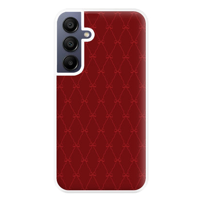 Red Bow Pattern Phone Case for Galaxy A16